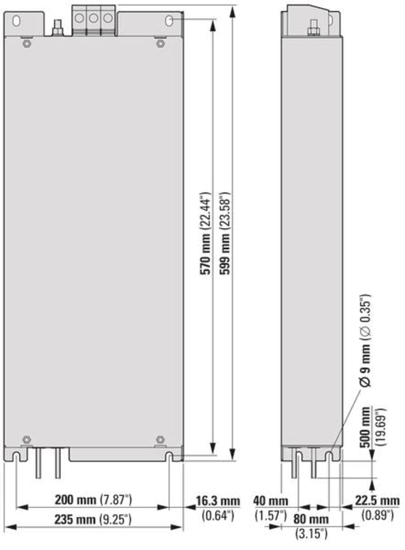 EMC, DA1, FS5, 3 ~ 520 V, 75A (DX-EMC34-075-FS5)