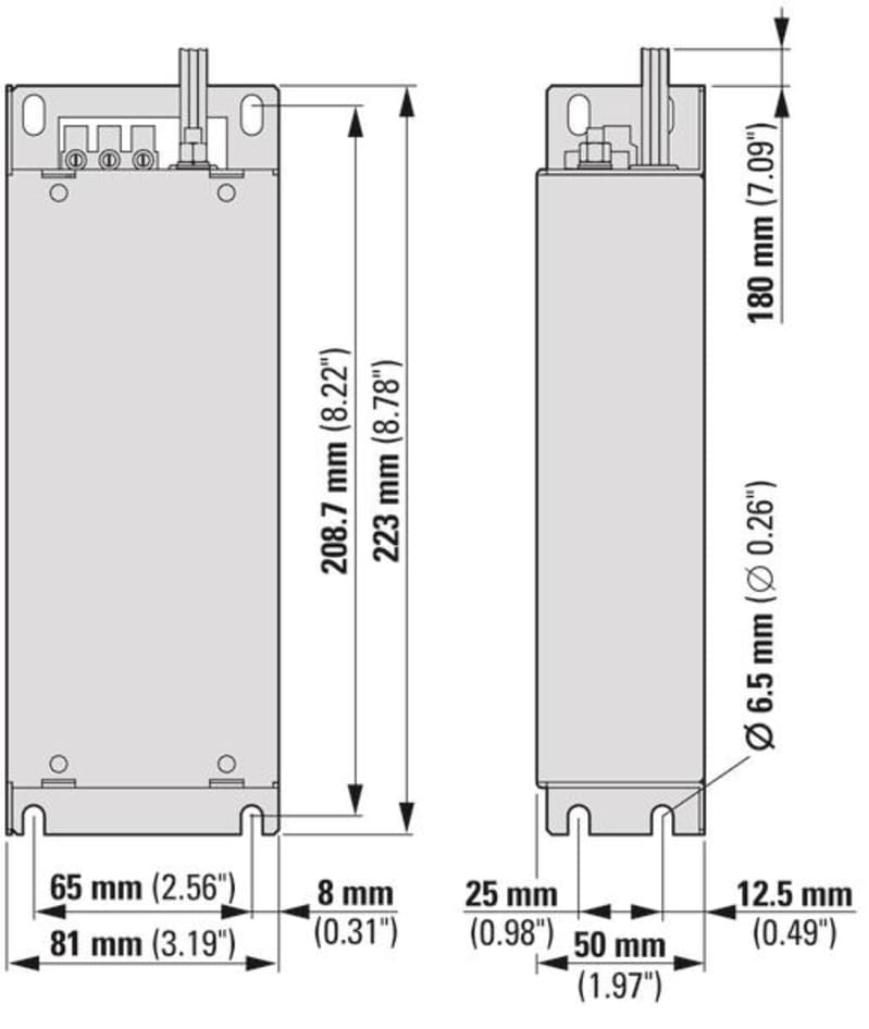 EMC, DC1, FS1, 3 ~ 520 V, 8A (DX-EMC34-008-FS1-L)