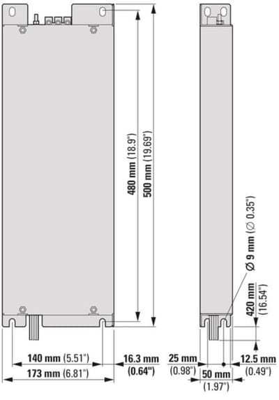 EMC, DA1, FS4, 3 ~ 520 V, 31A (DX-EMC34-031-FS4-L)
