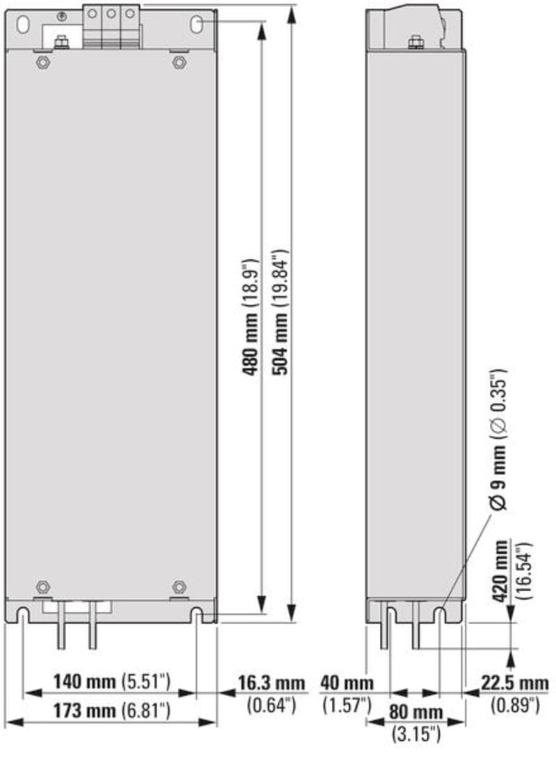 EMC, DA1, FS4, 3 ~ 520 V, 48A (DX-EMC34-048-FS4-L)