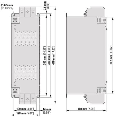 EMC, DA1, FS6, 3 ~ 520 V, 180A (DX-EMC34-180-L)