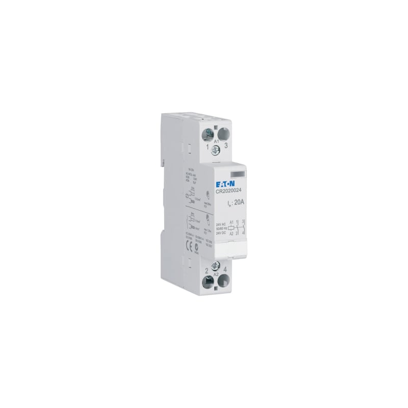 Installation Relay 20A 24V AC/DC 2NO (135177)