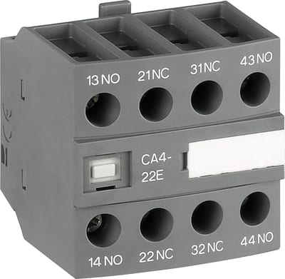 CA4-22E, 2NO+2NC auxiliary contact front