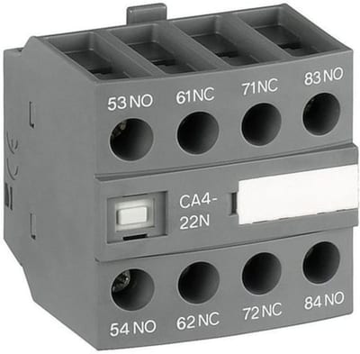 CA4-22N, 2NO+2NC auxiliary contact front