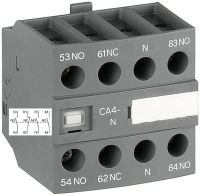 CA4-31N, 3NO+1NC auxiliary contact front