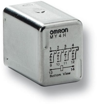 Relay 14-Pins 4 changeover,24VDC