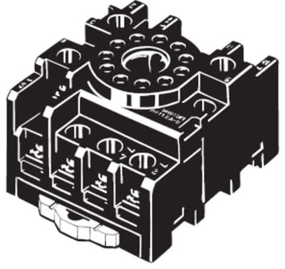Omron plinth 11-pin black DIN rail screw terminals