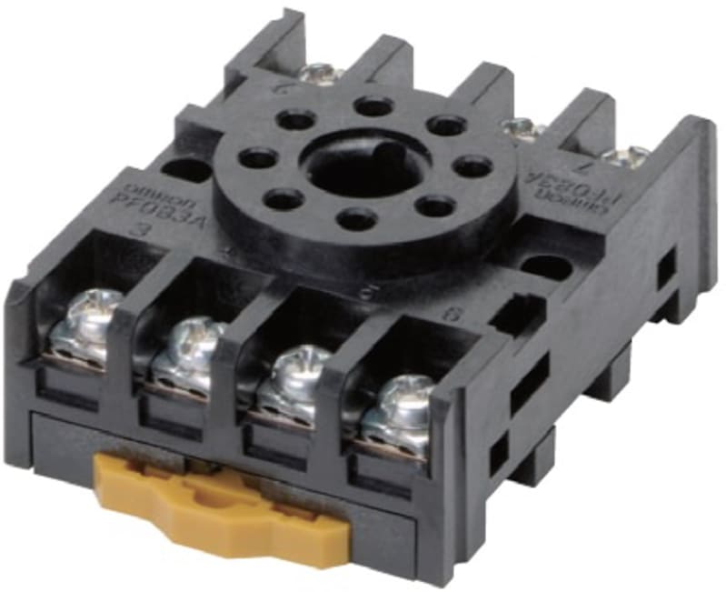 Omron PF083AE Relay Socket Plinth, 8-Pin, Grey