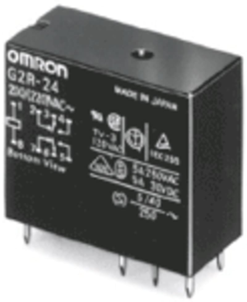Relay 5-Pin 2-Pole 5A LED 230AC (G2R2SNAP3)