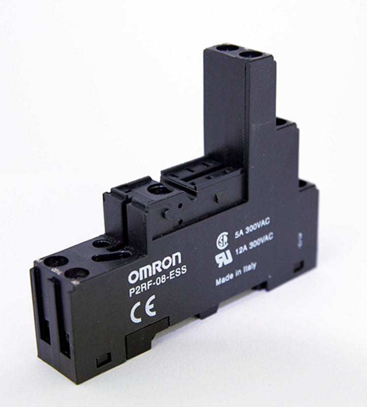 Plinth 8-Pin, G2R-2 Relay Black (P2R 9002F)