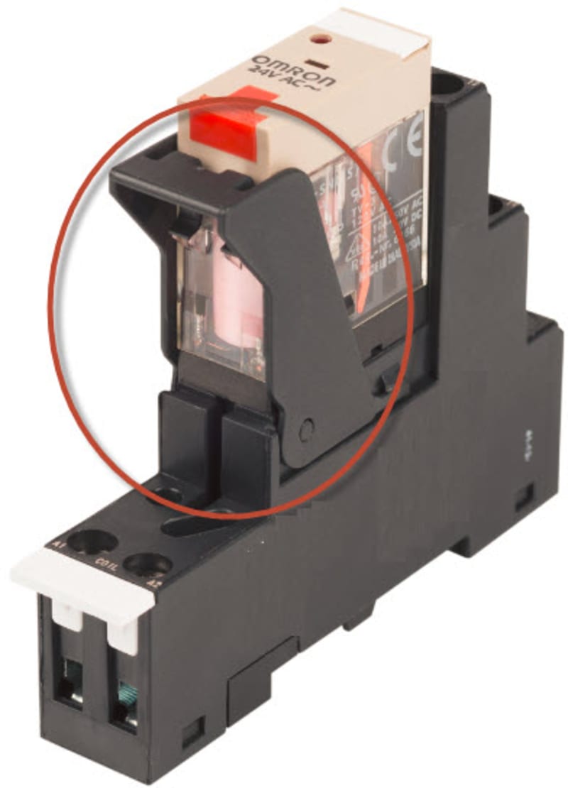 Omron P2CM-ESS Retaining Bracket for P2RF-ESS Socket, 10 pcs