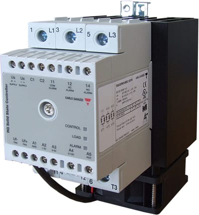 Carlo Gavazzi RGC3P60I65EDFP 3-Pole Solid-State Power Controller, 65 A, 180-660 V AC