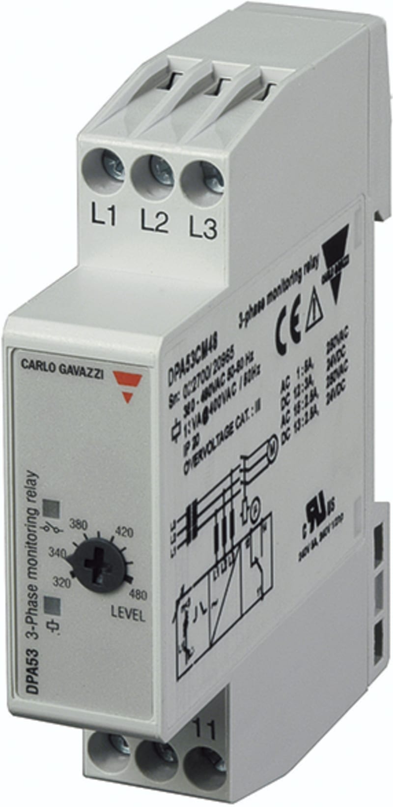 3-Phase Supply Monitoring Relay (DPA53CM23)