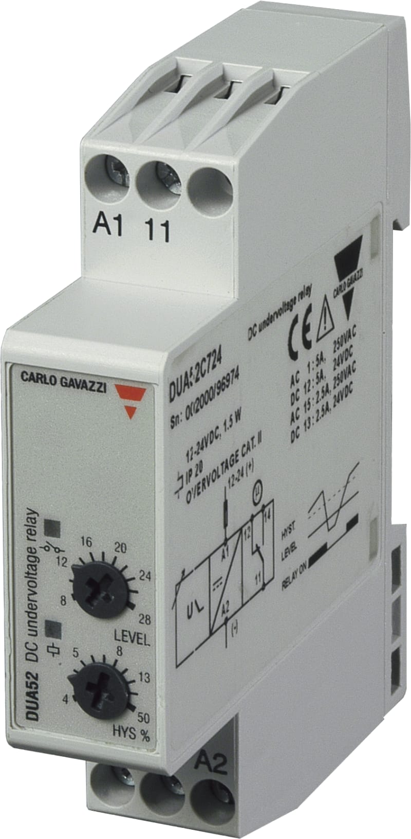 DC Undervoltage Relay (DUA52C724)
