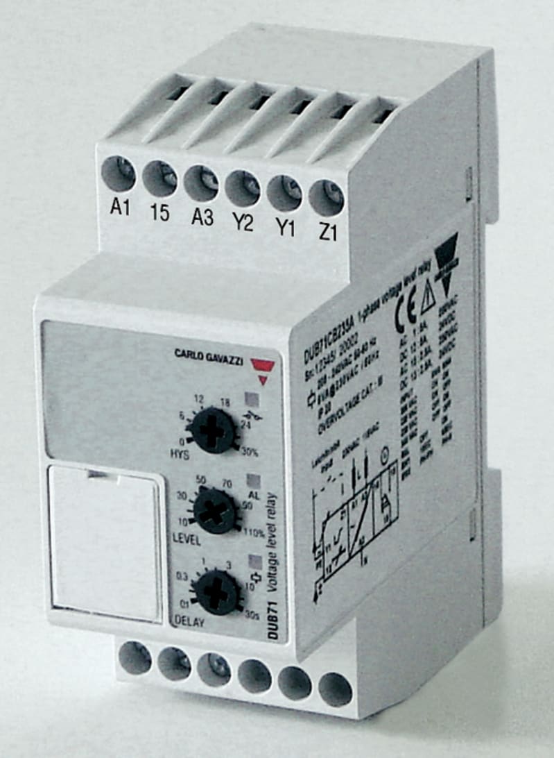 Voltage Relay AC/DC 0-10V, 230VAC (DUB71CB2310V)