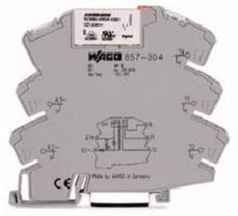 Relay module, Nominal input voltage: 24 VDC, 1 changeover contact, Limiting continuous current: 6 A (857-304)