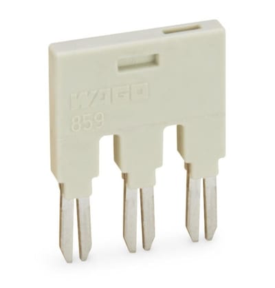 Jumper; for jumper slot; 3-Way; insulated; light gray