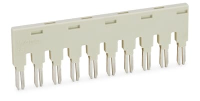Jumper; for jumper slot; 10-Way; insulated; light gray