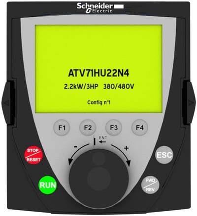 Schneider Electric remote graphic terminal - 240 x 160 pixels - IP54 VW3A1101