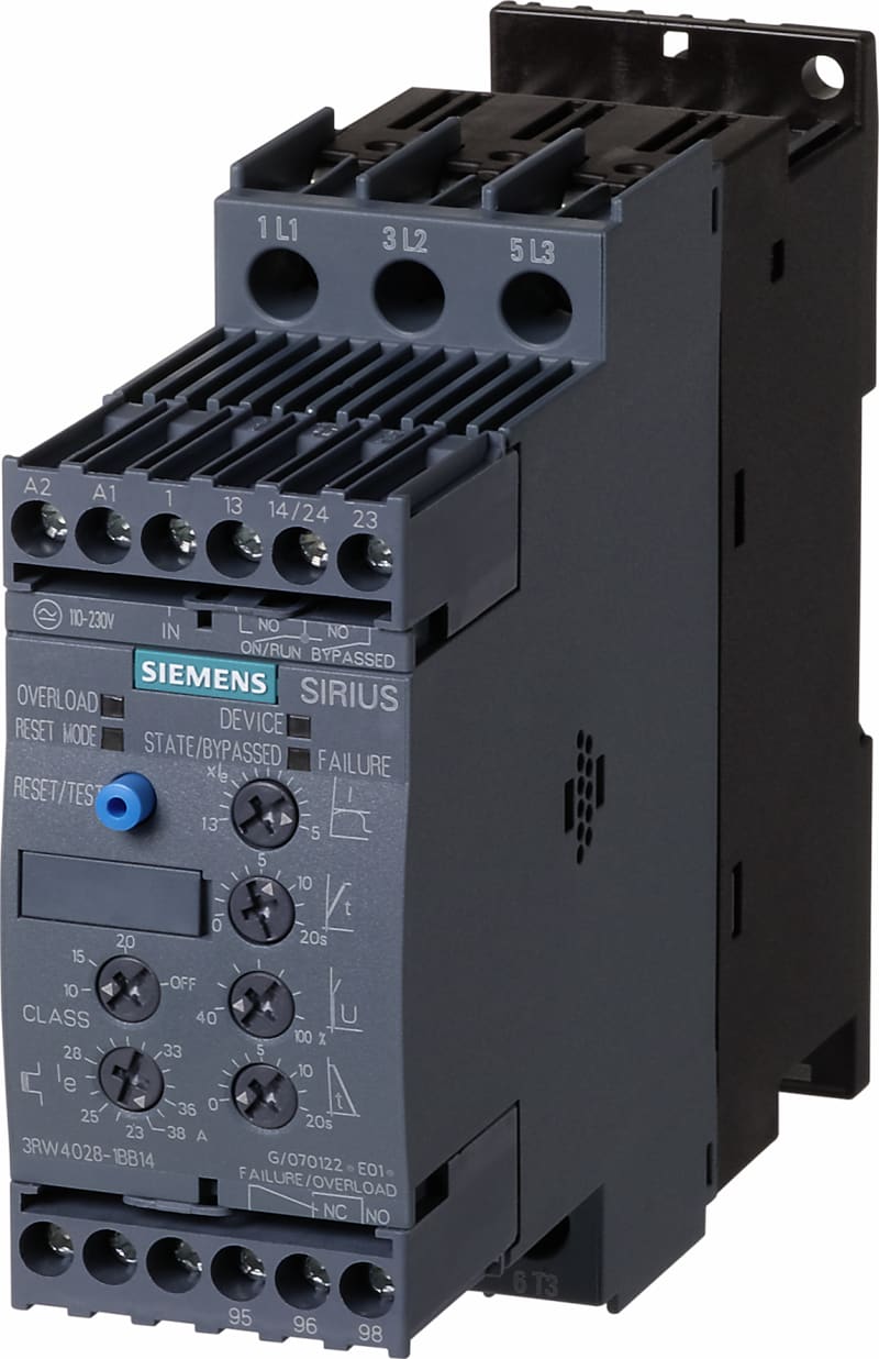 Siemens SIRIUS 3RW4026-1BB04 soft starter 7.5kW 400V