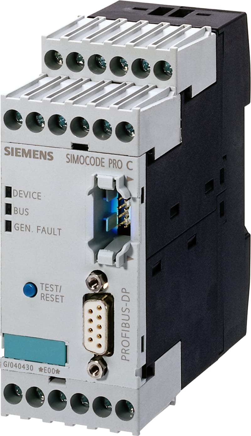 Siemens 3UF7000-1AU00-0 SIMOCODE pro C basic unit with integrated motor management functions, PROFIBUS DP interface