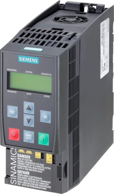 Siemens SINAMICS G120C rated power 3AC380-480V +10/-20% 47-63Hz