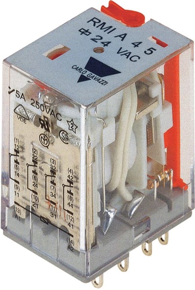 Auxiliary Relay 4 changeover 24VAC