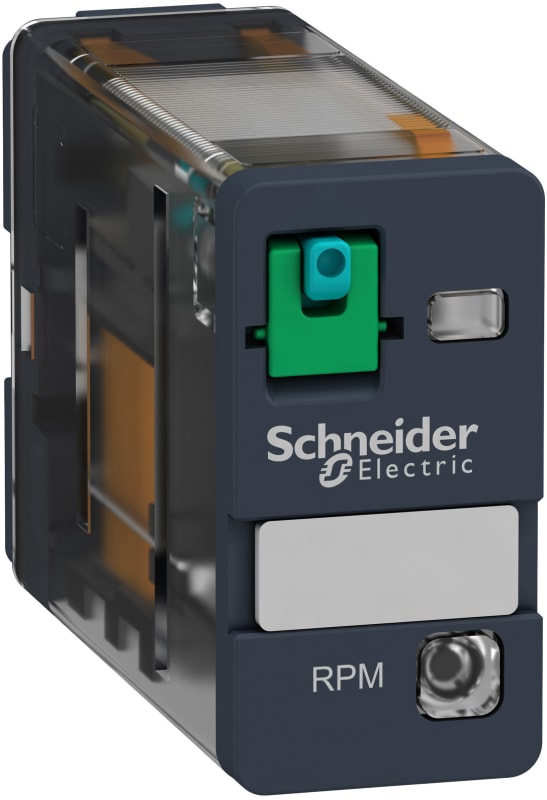 Schneider Electric Power plug-in relay, 15 A, 1 CO, with LED, 24 V DC RPM12BD