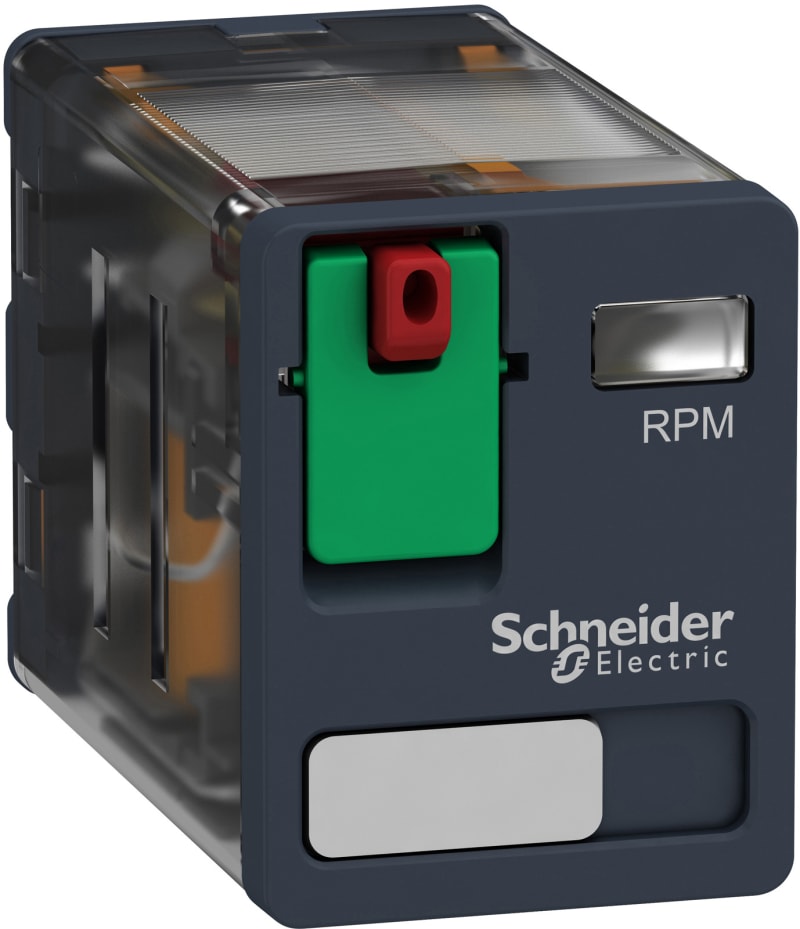 Schneider Electric Power plug-in relay, 15 A, 2 CO, 24 V AC RPM21B7