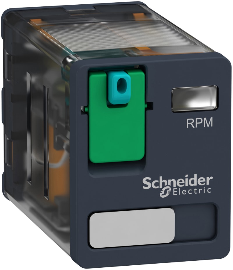 Schneider Electric Power plug-in relay, 15 A, 2 CO, 24 V DC RPM21BD