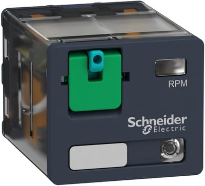 Schneider Electric Power plug-in relay, 15 A, 3 CO, with LED, 24 V DC RPM32BD