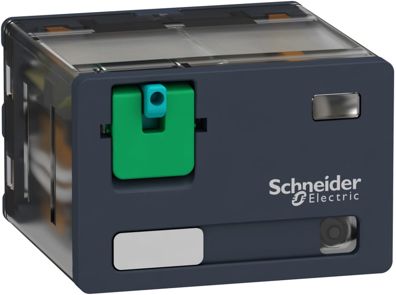 Schneider Electric Power plug-in relay, 15 A, 4 CO, with LED, 24 V DC RPM42BD