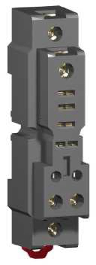 Schneider Electric Socket, mixed contact, 16 A, relay type RPM1, screw clamp terminals, 250 V AC RPZF1