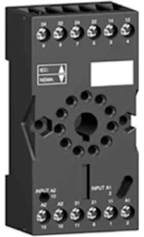 Schneider Electric RUZC3M Socket, mixed contact, 10 A, relay type RUMC3, screw connector, 250 V AC