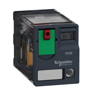 Schneider Electric Miniature plug-in relay, 10 A, 3 CO, LED, 24 V AC RXM3AB2B7