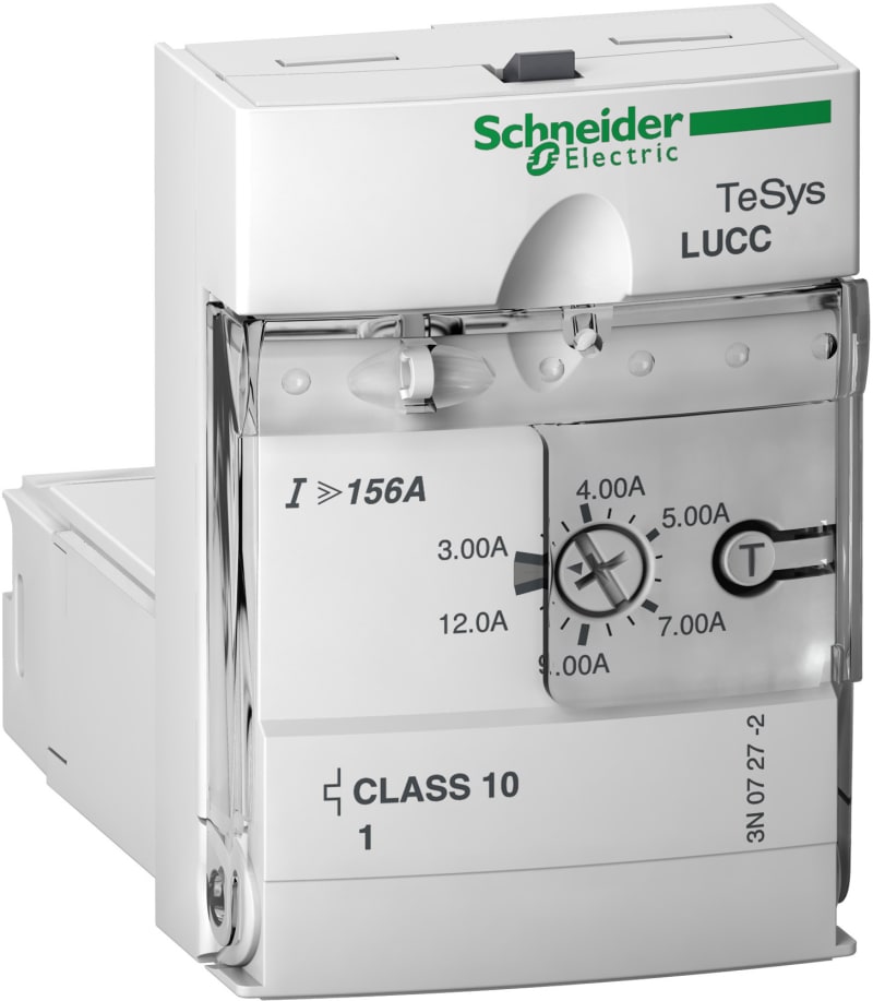 Schneider Electric Advanced control unit, TeSys U, 3-12A, 1P motors, protection & diagnostic, class 10, coil 24V AC LUCC12B