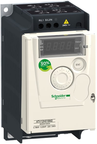 Schneider Electric ATV12P055M2 Altivar 12 Variable Speed Drive 0.55 kW Single-Phase with Heatsink