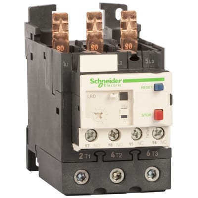 Schneider Electric Thermal overload relay, TeSys Deca, 690VAC, 12 to 18A, 1NO+1NC, class 10A, EverLink BTR screw connectors LRD318