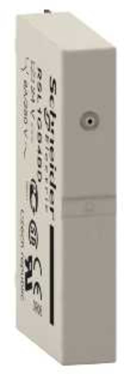 Schneider Electric Slim interface plug-in relay, 6 A, 1 CO, standard, 60 V DC RSL1AB4ND