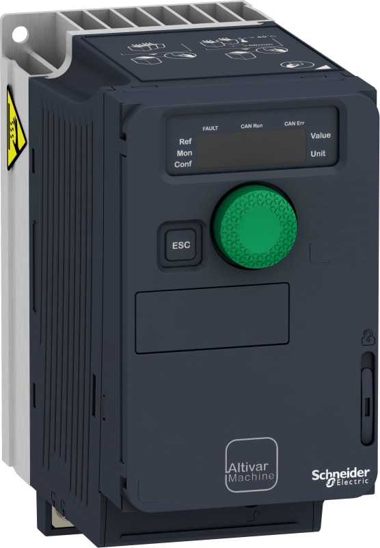 Schneider Electric variable speed drive, ATV320, 0.37 kW, 200…240 V, 1 phase, compact ATV320U04M2C