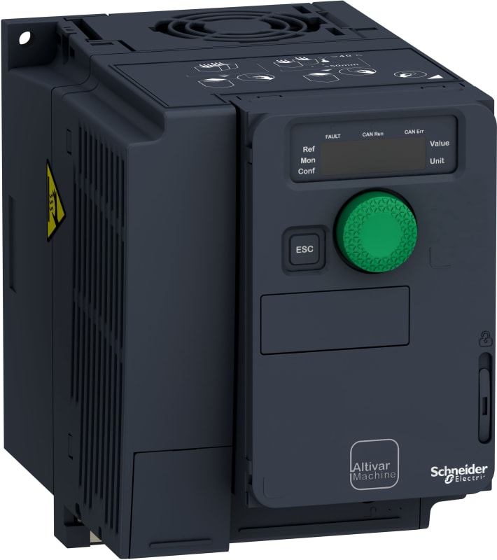 Schneider Electric variable speed drive, ATV320, 0.37 kW, 380…500 V, 3 phases, compact ATV320U04N4C