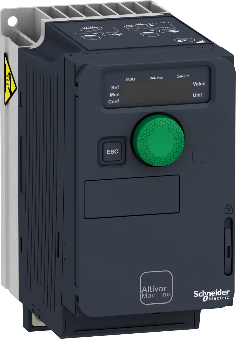 Schneider Electric variable speed drive, ATV320, 0.55 kW, 200…240 V, 1 phase, compact ATV320U06M2C