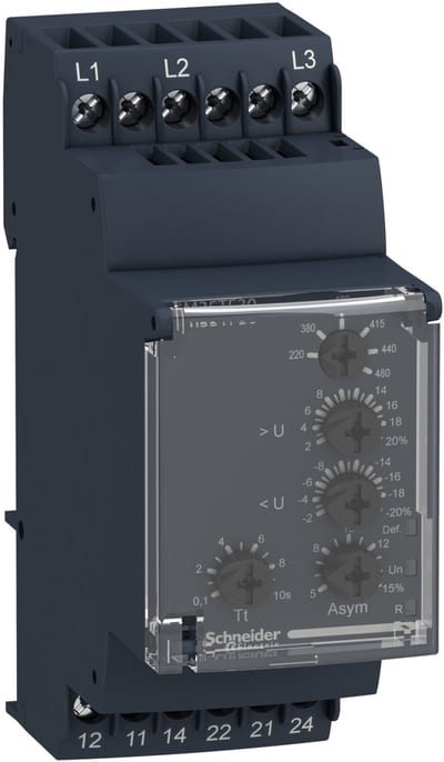 Schneider Electric multifunction phase control relay RM35-T - range 194..528 V AC RM35TF30