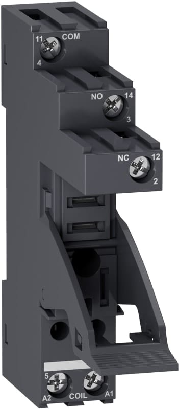 Schneider Electric RGZE1S35M Socket, separate contact, 10 A, relay type RXG1, screw connector, 250 V AC