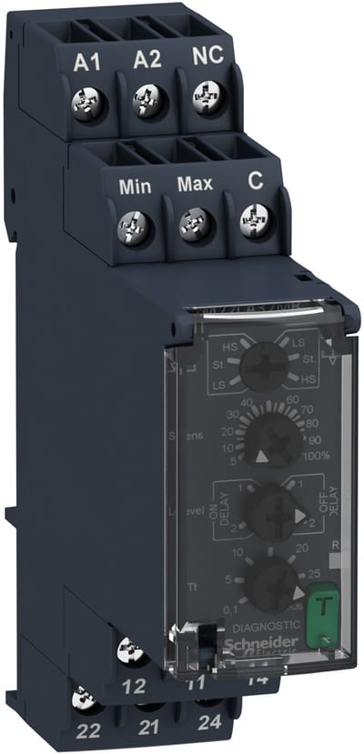 Schneider Electric Modular liquid level control relay, 8 A, 2 CO, 24…240 V AC/DC RM22LA32MR