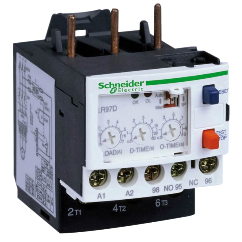 Schneider Electric Electronic overcurrent relay, TeSys LR97D, 200 to 240VAC, 5 to 25A, 1C/O LR97D25M7