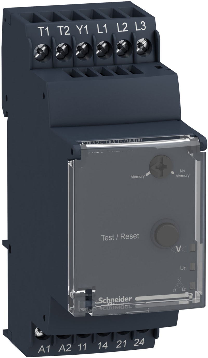 Telemecanique motor voltage and temperature control relay - RM35-T - 24..240 V AC/DC - 2 NO RM35TM250MW