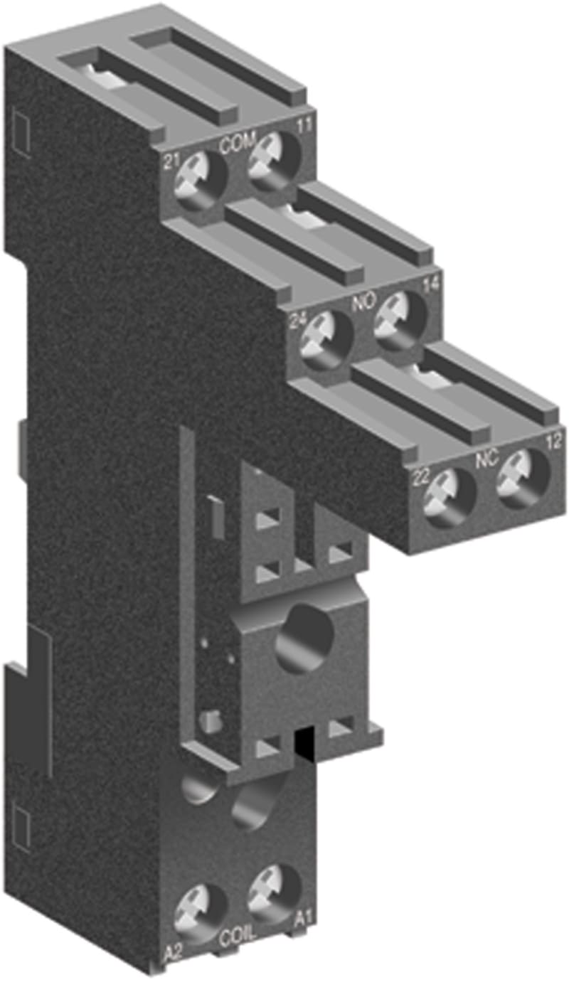 Schneider Electric RSZE1S48M Socket, separate contact, 10 A, relay type RSB, screw connector, 250 V AC