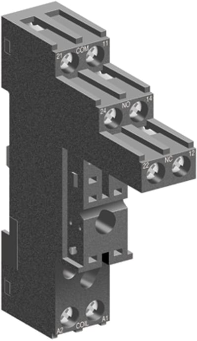 Schneider Electric RSZE1S48M Socket, separate contact, 10 A, relay type RSB, screw connector, 250 V AC