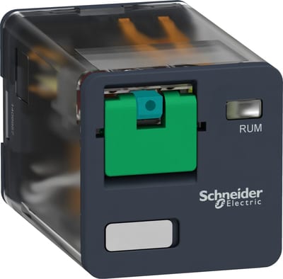 Schneider Electric universal plug-in relay - Harmony RUM - 2 C/O - 24 V DC - 10 A RUMC21BD